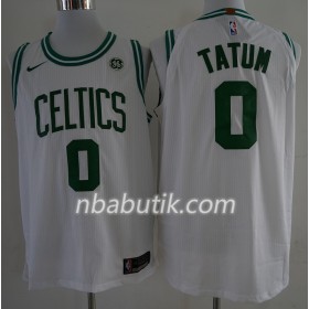 NBA Mænd Trøje Boston Celtics Jayson Tatum 0 Nike 2017-18 Hvid Swingman